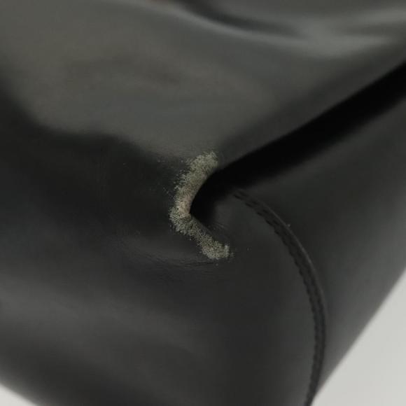 GUCCI Hand Bag Leather Black Gold Auth ep10870 - Picture 14 of 16